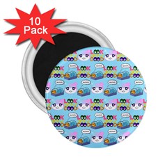 Look Cat 2 25  Magnets (10 Pack)  by Sparkle