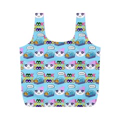 Look Cat Full Print Recycle Bag (m) by Sparkle