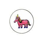 Unicorn Sketchy Style Drawing Hat Clip Ball Marker (10 pack) Front