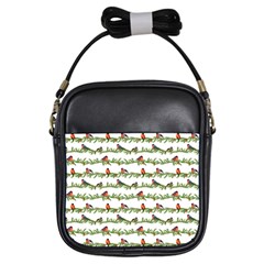 Bullfinches On The Branches Girls Sling Bag by SychEva