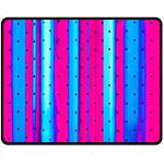 Warped Stripy Dots Fleece Blanket (Medium)  60 x50  Blanket Front