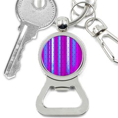 Warped Stripy Dots Bottle Opener Key Chain by essentialimage365