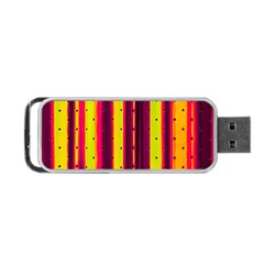 Warped Stripy Dots Portable Usb Flash (one Side) by essentialimage365