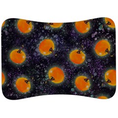 Space Pumpkins Velour Seat Head Rest Cushion by SychEva