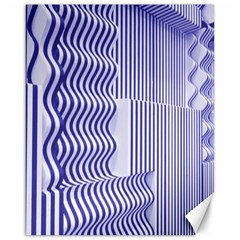 Illusion Waves Pattern Canvas 16  X 20  by Sparkle