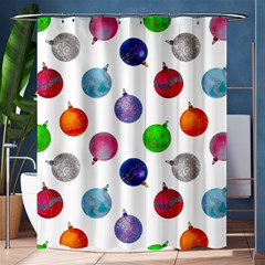 Christmas Balls Shower Curtain 60  X 72  (medium)  by SychEva