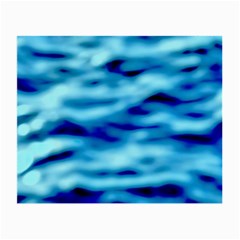 Blue Waves Abstract Series No4 Small Glasses Cloth (2 Sides) by DimitriosArt