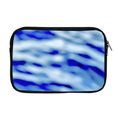 Blue Waves Abstract Series No10 Apple Macbook Pro 17  Zipper Case by DimitriosArt