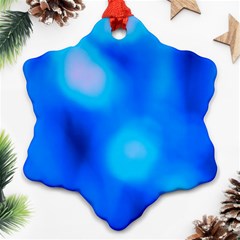 Blue Vibrant Abstract Ornament (snowflake) by DimitriosArt