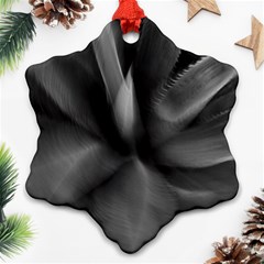 Black Agave Heart In Motion Ornament (snowflake) by DimitriosArt