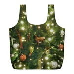 Christmas Tree Decoration Photo Full Print Recycle Bag (L) Front