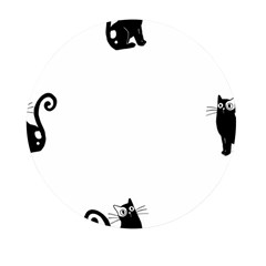 Cats Pattern Example Mini Round Pill Box by Littlebird