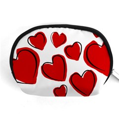 Scribbled Love Accessory Pouch (medium) by SomethingForEveryone