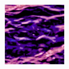 Purple  Waves Abstract Series No1 Medium Glasses Cloth (2 Sides) by DimitriosArt
