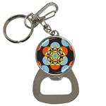 Abstract pattern geometric backgrounds   Bottle Opener Key Chain Front