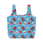 Cute Cats And Bears Full Print Recycle Bag (M) Front