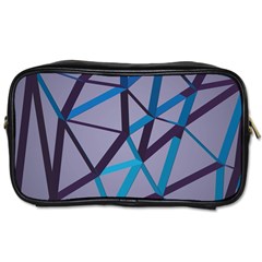 3d Lovely Geo Lines 2 Toiletries Bag (two Sides) by Uniqued