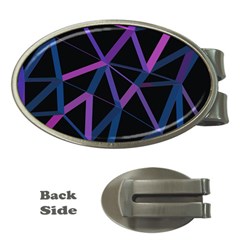 3d Lovely Geo Lines  V Money Clips (oval)  by Uniqued