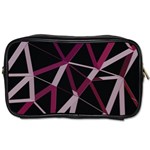 3d Lovely Geo Lines Iii Toiletries Bag (Two Sides) Front