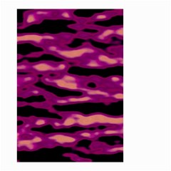 Velvet  Waves Abstract Series No1 Small Garden Flag (two Sides) by DimitriosArt