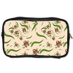 Folk Flowers Print Floral Pattern Ethnic Art Toiletries Bag (two Sides) by Eskimos