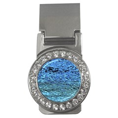 Blue Waves Flow Series 2 Money Clips (cz)  by DimitriosArt