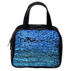 Blue Waves Flow Series 2 Classic Handbag (one Side) by DimitriosArt