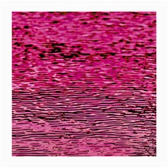 Pink  Waves Flow Series 1 Medium Glasses Cloth by DimitriosArt