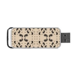 Floral Pattern Paisley Style Paisley Print   Portable Usb Flash (one Side) by Eskimos