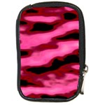 Pink  Waves Flow Series 3 Compact Camera Leather Case Front