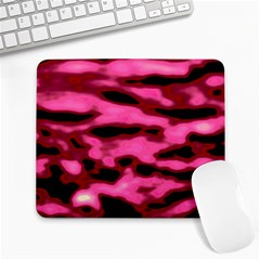 Pink  Waves Flow Series 9 Large Mousepads by DimitriosArt