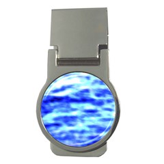 Blue Waves Flow Series 5 Money Clips (round)  by DimitriosArt