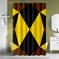 Abstract Pattern Geometric Backgrounds   Shower Curtain 48  X 72  (small)  by Eskimos