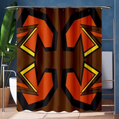 Abstract Pattern Geometric Backgrounds   Shower Curtain 60  X 72  (medium)  by Eskimos