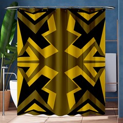 Abstract Pattern Geometric Backgrounds   Shower Curtain 60  X 72  (medium)  by Eskimos