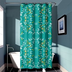 Abstract Pattern Geometric Backgrounds   Shower Curtain 36  X 72  (stall)  by Eskimos