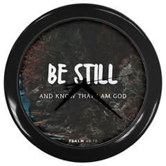 Be Still Wall Clock (black) by Infinities