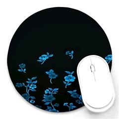 Flowers Pattern Round Mousepads by Sparkle