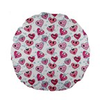 Funny Hearts Standard 15  Premium Round Cushions Back