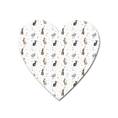 Cute Rabbit Heart Magnet by SychEva