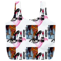 Fashion Faces Full Print Recycle Bag (xxl) by Sparkle