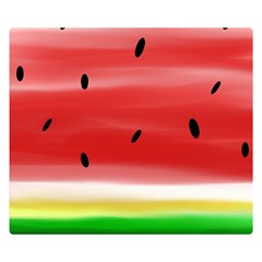 Painted Watermelon Pattern, Fruit Themed Apparel Double Sided Flano Blanket (small)  by Casemiro