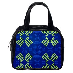 Abstract Pattern Geometric Backgrounds   Classic Handbag (one Side) by Eskimos