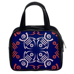 Abstract Pattern Geometric Backgrounds   Classic Handbag (two Sides) by Eskimos