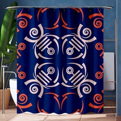 Abstract Pattern Geometric Backgrounds   Shower Curtain 60  X 72  (medium)  by Eskimos