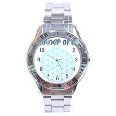 Flower Of Life  Stainless Steel Analogue Watch by tony4urban