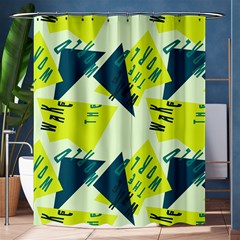 Abstract Pattern Geometric Backgrounds   Shower Curtain 60  X 72  (medium)  by Eskimos