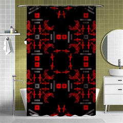 Abstract Pattern Geometric Backgrounds   Shower Curtain 48  X 72  (small)  by Eskimos