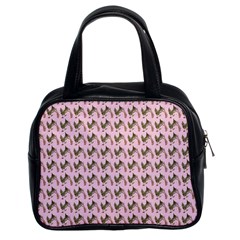 Fern Pattern 2 Pink Classic Handbag (two Sides) by violetheavensky