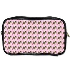 Fern Pattern 2 Pink Toiletries Bag (one Side) by violetheavensky